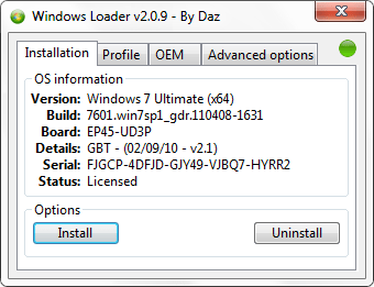 Download Windows 7 Loader Ultimate 2.2.2 DAZ 32-64 Bit