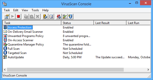 MCafee VirusScan Enterprise