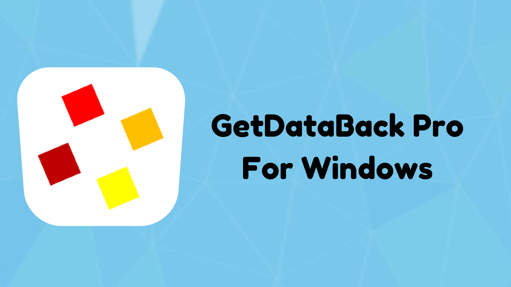 GetDataBack Pro Windows