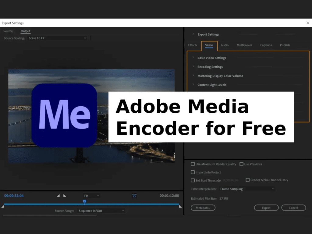 Adobe Media Encoder 2024 Free