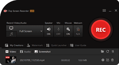 iTop Screen Recorder Pro Gratis